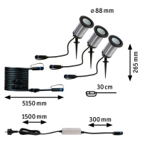 Paulmann Paulmann Plug & Shine reflektor Classic 3ks Basis