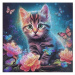 Epee Wooden puzzle Cute Kitten A3