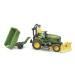 Bruder Malotraktor JOHN DEERE + vozík a figurka