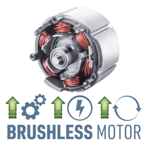 vrtací šroubovák aku s příklepem SHARE20V, BRUSHLESS, 2Ah Extol Premium