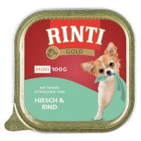 RINTI Gold Mini 6 x 100 g - Jelení & hovězí maso
