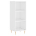 vidaXL Skříň highboard bílá s vysokým leskem 34,5x34x180 cm kompozit