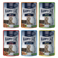 Výhodné balení Happy Cat Pouch Meat in Sauce 48 x 85 g - mix I