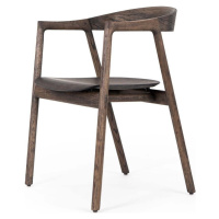 Hnědá jídelní židle z dubového dřeva Muna – Gazzda