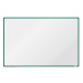 boardOK Bílá magnetická tabule s emailovým povrchem 180 × 120 cm, zelený rám
