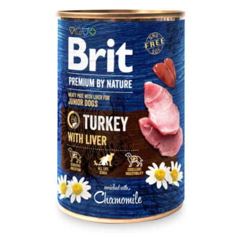 konzerva Brit Premium by Nature Turkey with Liver 800 g
