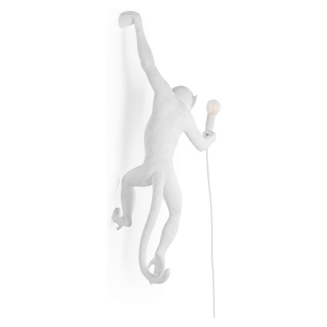 SELETTI LED deko nástěnné světlo Monkey Lamp, bílá, levé