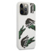 Lacoste Liquid Silicone Allover Pattern Kryt pro iPhone 13 Pro Max White