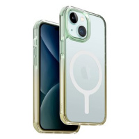 UNIQ Combat Duo MagClick ochranný kryt na iPhone 15, Mint (Sea green/Soft yellow)