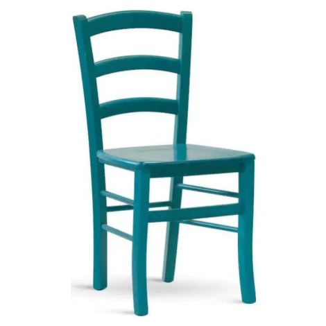 ATAN Dřevěná židle Paysane COLOR, blu B - II.jakost