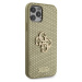 Guess PU Perforated 4G Glitter Metal Logo kryt iPhone 12/12 Pro zlatý