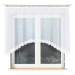 Dekorační oblouková krátká záclona na žabky ŽAKLINA 130 bílá 250x130 cm MyBestHome