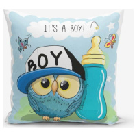 Dětský povlak na polštář 43x43 cm Boy Owl – Mila Home