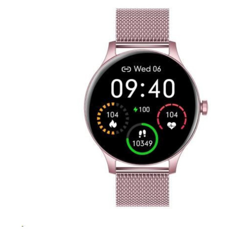 Garett Smartwatch Classy růžová, ocel