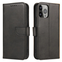 Elegantní pouzdro Magnet Case s flipovým krytem a funkcí stojánku pro iPhone 13 Pro Max černé