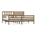 Rám postele medově hnědý masivní dřevo 200 × 200 cm, 3101111