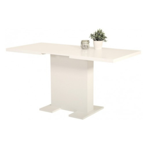 Jídelní stůl Lisa 110x70 cm, bílý, rozkládací Asko