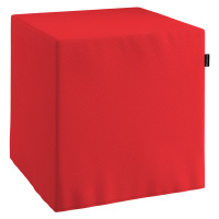 Dekoria Sedák Cube - kostka pevná 40x40x40, červená, 40 x 40 x 40 cm, Loneta, 133-43