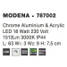 Nova Luce Moderní koupelnové nástěnné LED svítidlo Modena - 18 W LED, 1513 lm, 630 mm NV 787002