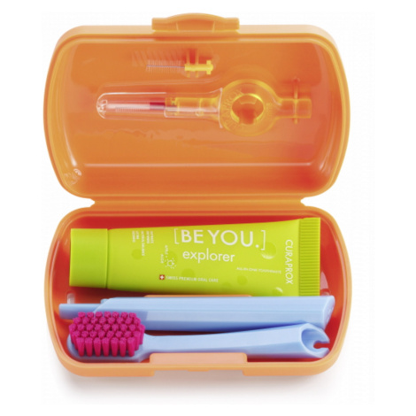 CURAPROX Travel set oranžový 5460 1 kus