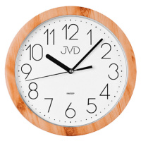 JVD Nástěnné hodiny s plynulým chodem H612 Light Brown