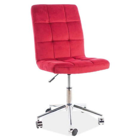 Casarredo Kancelářská židle Q-020 VELVET  bordó