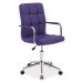 Kancelářská židle BALDONE, fialová ekokůže