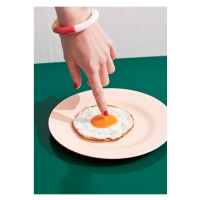 Paper Collective designové moderní obrazy Fried Egg (100 x 140 cm)