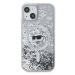 Kryt Karl Lagerfeld KLHMP12MLGCHSGH iPhone 12 6.1" hardcase transparent Liquid Glitter Choupette