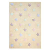 Lorena Canals koberce Přírodní koberec, ručně tkaný Tricolor Stars Vanilla - 120x160 cm