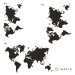 Samolepka na zeď - Mapa světa ve vlastní barvě a velikosti