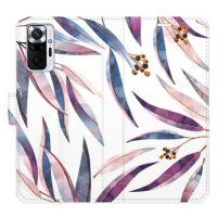 iSaprio flip pouzdro Ornamental Leaves pro Xiaomi Redmi Note 10 Pro