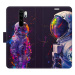 iSaprio Flip pouzdro Neon Astronaut 02 pro Xiaomi Redmi Note 8 Pro