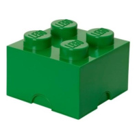 LEGO® úložný box 4 - tmavě zelená 250 x 250 x 180 mm