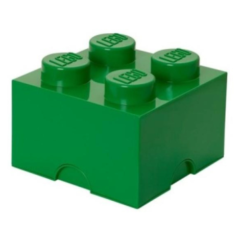 LEGO® úložný box 4 - tmavě zelená 250 x 250 x 180 mm