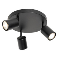 Moderní stropní svítidlo černé nastavitelné kulatá 3 světla - Java