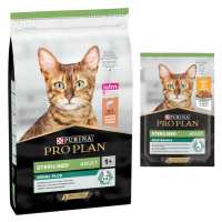 PURINA PRO PLAN, 10 kg + kapsičky zdarma - Sterilised Adult Renal Plus Salmon 10 kg + Sterilised