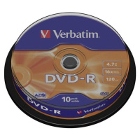 VERBATIM DVD-R(10 ks)Spindle/General Retail/16x/4.7GB