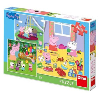 Prasátko Peppa Na Prázdninách 3x55 Puzzle Nové