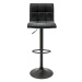 LuxD Designová barová židle Modern vintage šedá