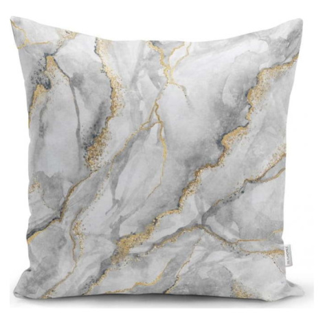 Povlak na polštář Minimalist Cushion Covers Marble With Hint Of Gold, 45 x 45 cm