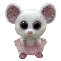 Meteor TY Beanie Boos NINA - bílá myš baletka, 15 cm (3)