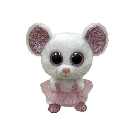 Meteor TY Beanie Boos NINA - bílá myš baletka, 15 cm (3)