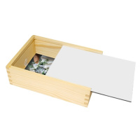 Dřevěná krabička, Prázdná šablona, 17x12 cm