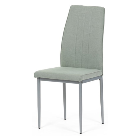 Jídelní židle LENA Autronic - zelená s šedými kovovými nohami