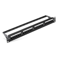 Vention Cat.5E UTP 24 Ports Keystone Patch Panel Black