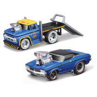 MAISTO - Muscle Transports - 1966 Chevrolet C60 Flatbed 1969 Chevrolet Chevelle SS 396, 1:64