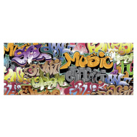 MP-2-0322 Vliesová obrazová panoramatická fototapeta Graffiti Art + lepidlo Zdarma, velikost 375