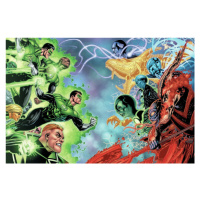 Umělecký tisk Green Lantern vs. Krona, 40 × 26.7 cm