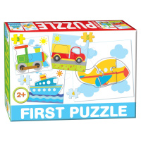 Dohány dětské puzzle 4-obrázkové Baby First Dopravní prostředky 639-3